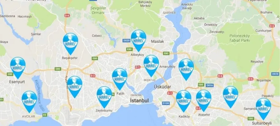 servis bölgelerimiz